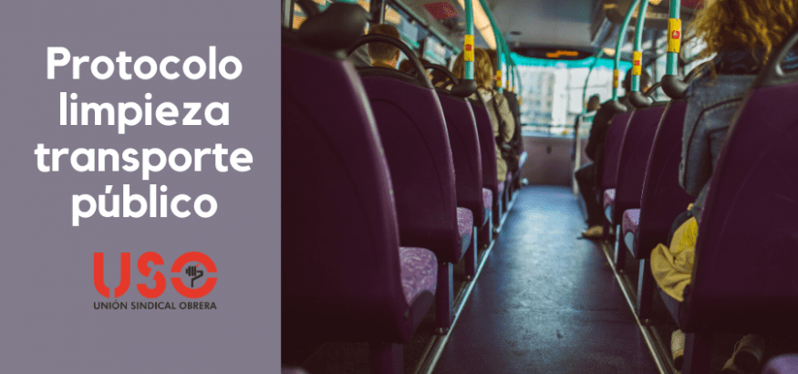 ¿Qué protocolo de limpieza debe seguirse en el transporte público?
