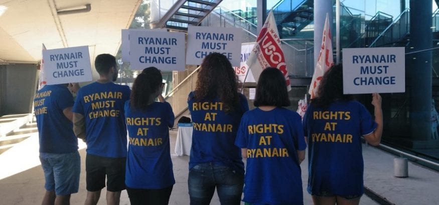 Ryanair: continúa la batalla judicial y el recorte de derechos laborales y salarios