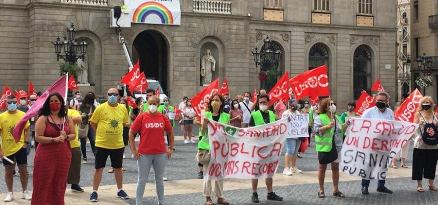 Amplio respaldo a la huelga de la Sanidad en Cataluña por la recuperación de los derechos