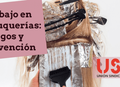 Trabajo en peluquería: prevención, riesgos higiénicos y uso de productos químicos
