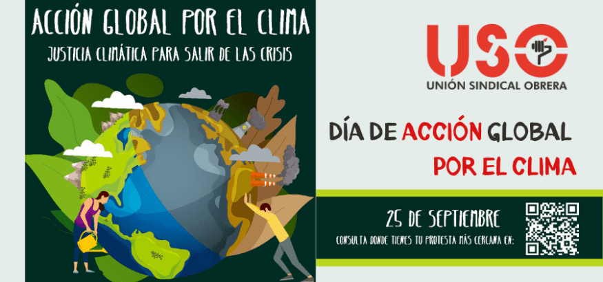 Frente a la emergencia, USO apuesta por la justicia climática para salir de la crisis