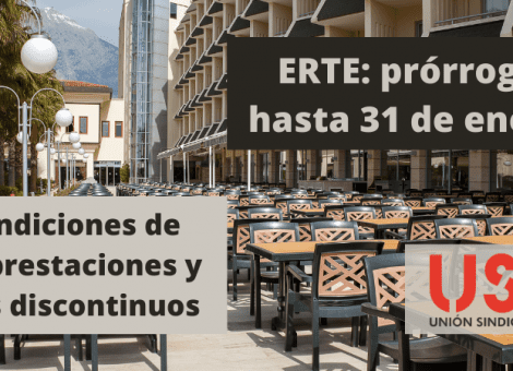 Prórroga de los ERTE hasta enero: prestación por desempleo y para fijos discontinuos