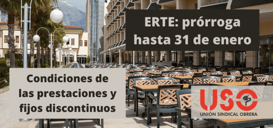 Prórroga de los ERTE hasta enero: prestación por desempleo y para fijos discontinuos