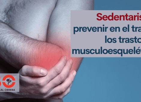 Trastornos musculoesqueléticos, enfermedades musculares y de huesos: prevención en sedentarismo