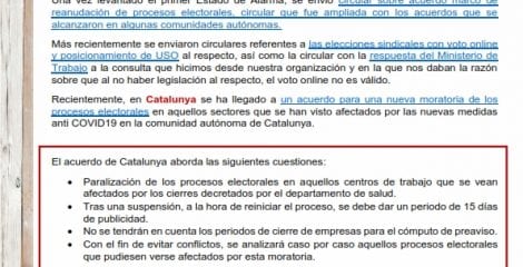 Circular 11. Sobre procesos electorales en tiempos de covid-19