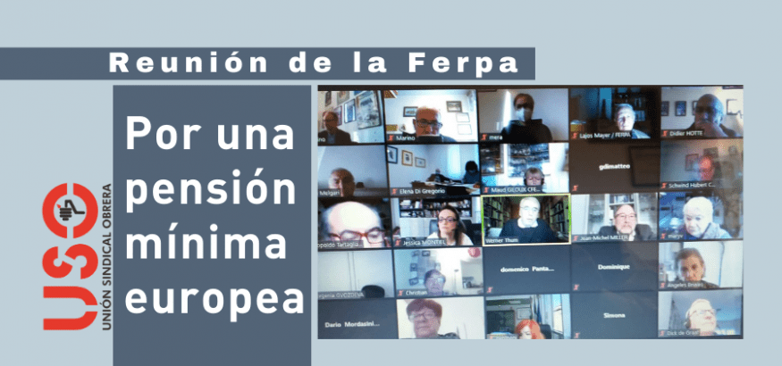 La Ferpa, Federación Europea de Jubilados, por una pensión mínima europea