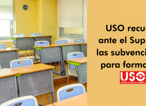 USO recurre la concesión directa de subvenciones de formación