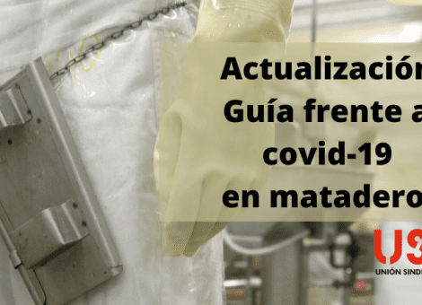 Actualización de la Guía frente el covid-19 para el trabajo en mataderos