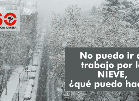 ¿Qué pasa si no puedo ir al trabajo por la nieve? ¿Necesito un justificante?