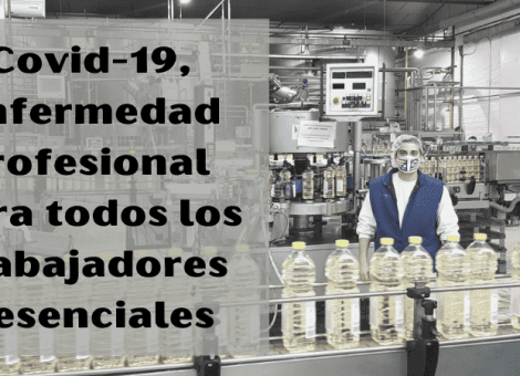 USO pide que la covid-19 sea enfermedad profesional para trabajadores presenciales