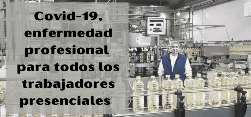 USO pide que la covid-19 sea enfermedad profesional para todos los trabajadores presenciales