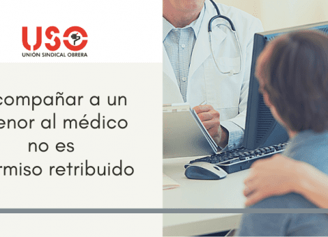 ¿Es permiso retribuido acompañar al médico a un menor?