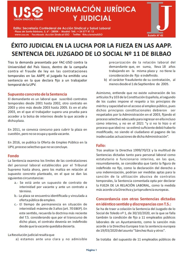 Información Jurídica y Judicial nº 45