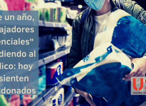 Supermercados y mostrador: un año de trabajadores “esenciales” atendiendo al público