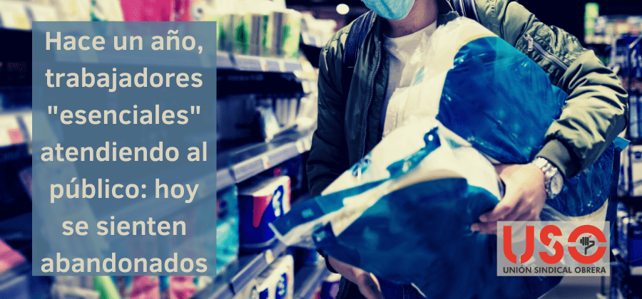 Supermercados y mostrador: un año de trabajadores "esenciales" atendiendo al público