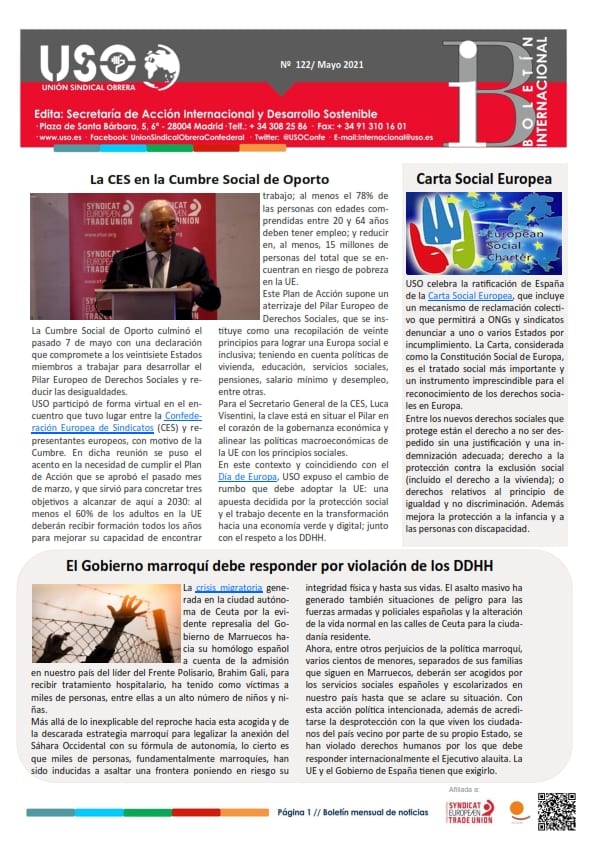 Boletín Internacional Nº 122