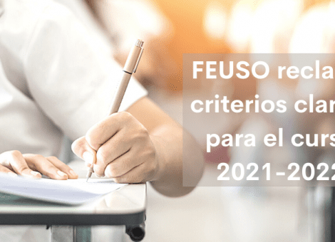 FEUSO reclama criterios claros para el inicio del curso escolar
