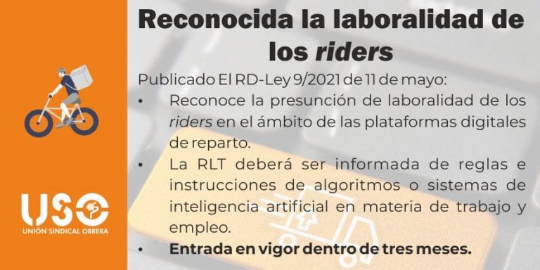 Ley Rider un artículo y dos disposiciones para regular Ley Rider un artículo y dos disposiciones para regular