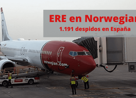 Norwegian anuncia un ERE que afectará al 85% de su plantilla en España
