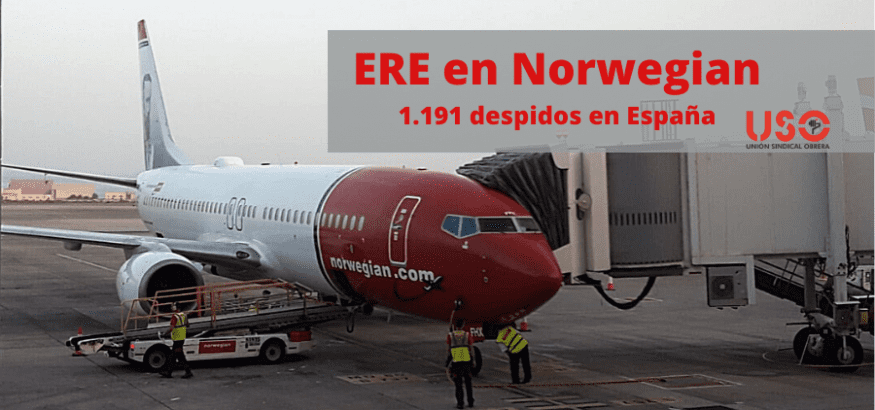 Norwegian anuncia un ERE que afectará al 85% de su plantilla en España