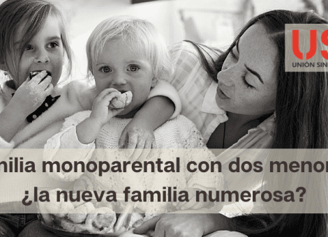 Familia monoparental con dos menores: ¿la nueva familia numerosa?