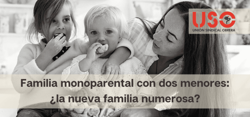 Familia monoparental con dos menores: ¿la nueva familia numerosa?