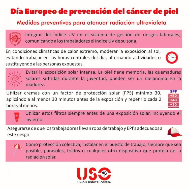 Trabajo con exposición solar y cáncer de piel