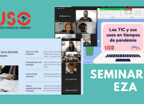 Intensa actividad de USO en los seminarios internacionales de EZA