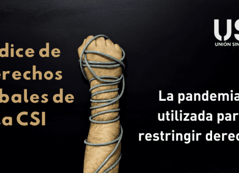 Índice Global de los Derechos de la CSI: la pandemia, usada para restringir derechos