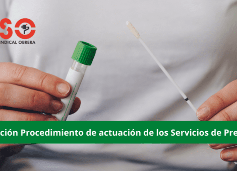 Actualización de Servicios de Prevención para el diagnóstico del covid-19