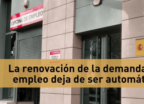 Renovar la demanda de empleo: el sellado ya no es automático