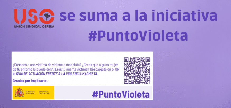 USO se suma a "Punto Violeta" contra la violencia de género