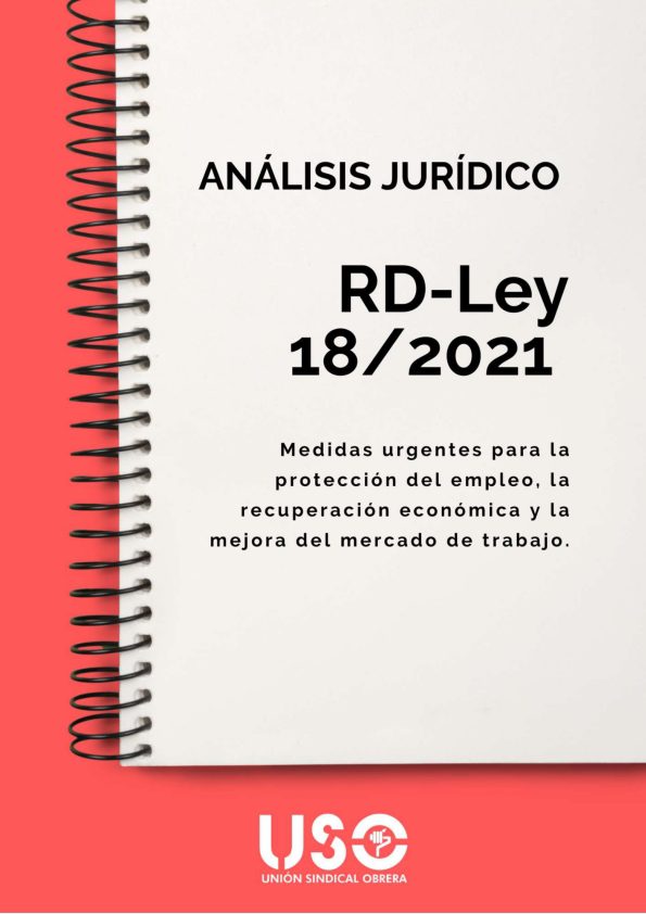 Análisis jurídico RDL 18/2021