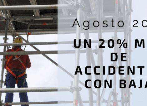 Aumentan un 20% los accidentes de trabajo con baja