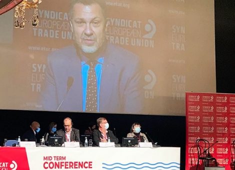 USO, en la Conferencia de Medio Mandato de la CES