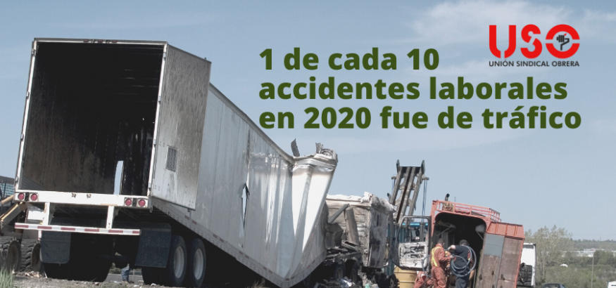 El 10,3% de los accidentes laborales en 2020 fueron de tráfico