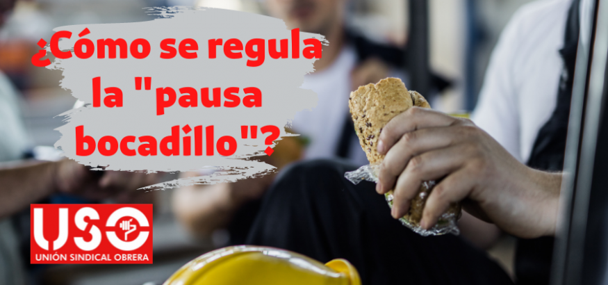 ¿Cómo se regula el descanso entre jornada o "pausa bocadillo"?