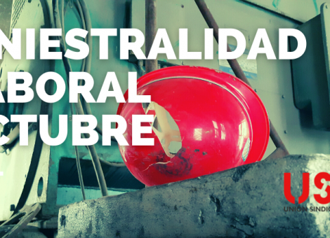 Aumenta la siniestralidad: 945.334 accidentes de trabajo hasta octubre