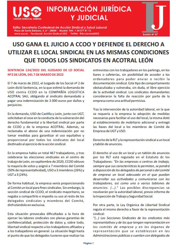 Información Jurídica y Judicial nº 47