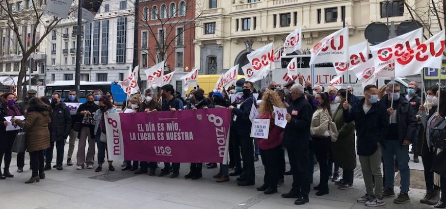 8M. USO pide la implicación de los hombres para avanzar en la lucha por la igualdad