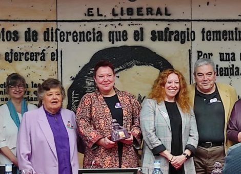 Sara García recibe el Premio Menina 2022 por su labor sindical