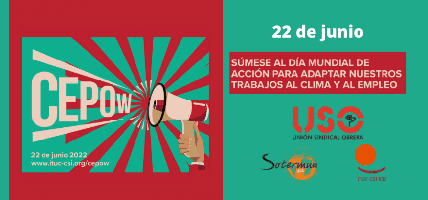 USO llama a participar en el Día de Acción Climática en los centros de trabajo