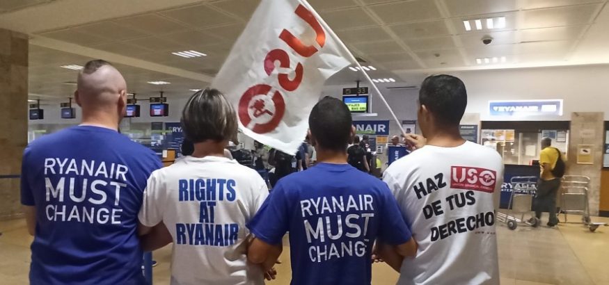USO convoca nuevas jornadas de huelga en Ryanair en julio