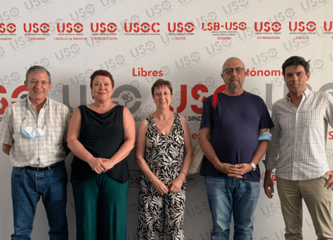 USO y HOAC abordan la situación sociopolítica y del mercado de trabajo