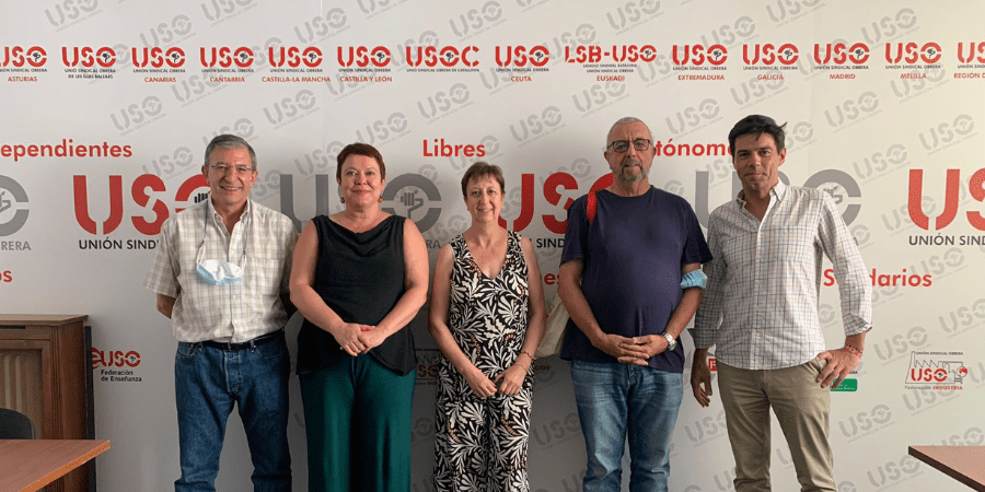 USO y HOAC abordan la situación sociopolítica y del mercado de trabajo