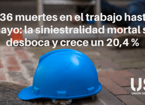 336 muertes en el trabajo en 5 meses: la siniestralidad laboral mortal se desboca