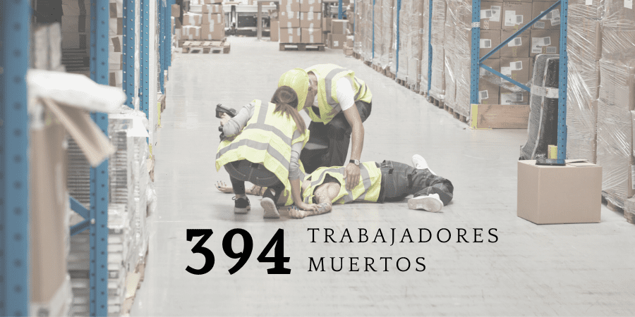 2 muertes al día en el trabajo en el primer semestre de 2022