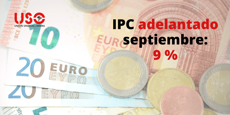 El IPC de septiembre se modera hasta el 9% pero aún es elevado