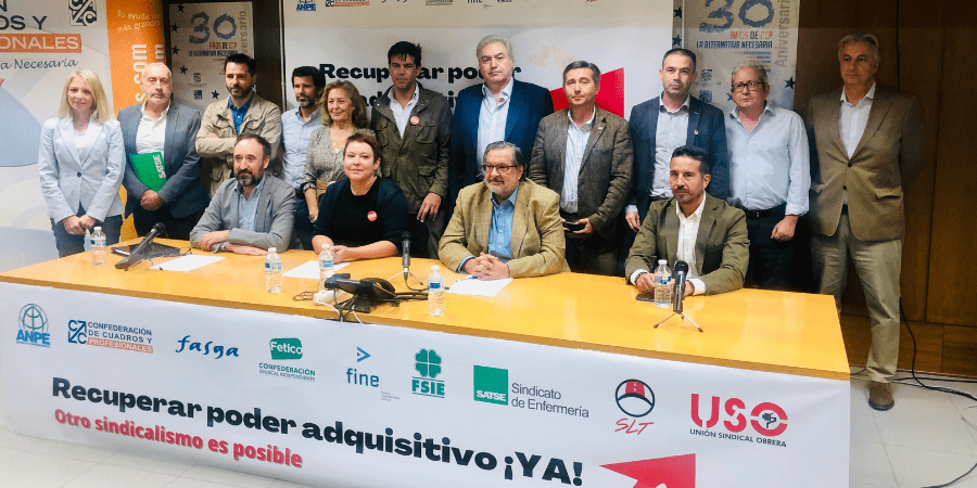 El sindicalismo independiente convoca movilizaciones para subir salarios El sindicalismo independiente convoca movilizaciones para subir salarios