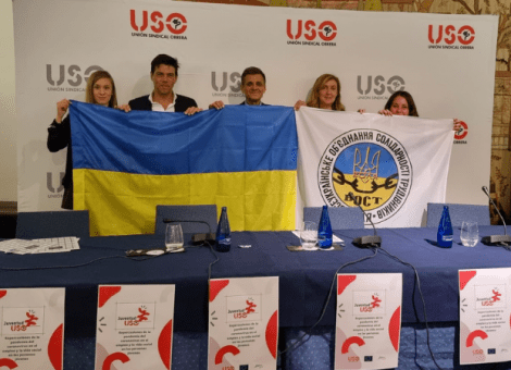 Sotermun-USO entrega 10.000 euros a sindicalistas ucranianos